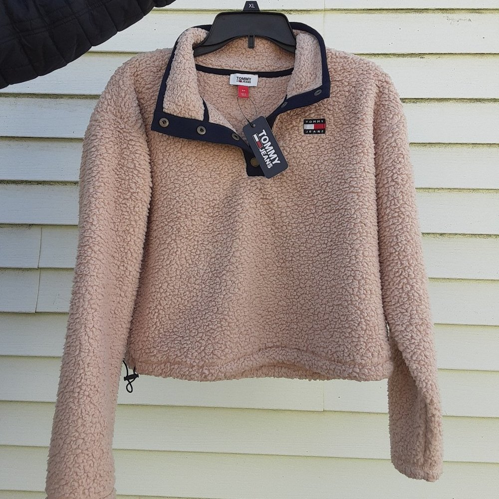 Beige Tommy Hilfiger Sherpa Sweatshirt